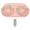 Double Fan USB Charging Fast Heat Dissipation 360° Rotation Double
