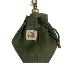leconpet Canvas Pet Food Storage Bag, Army Green