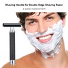 COMETX Shaving Handles for Changing Stainless Steel Double Edge Razor