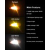AUXLIGHT 3157 4157 3057 3457 Switchback LED Bulbs 76SMD Chipsets
