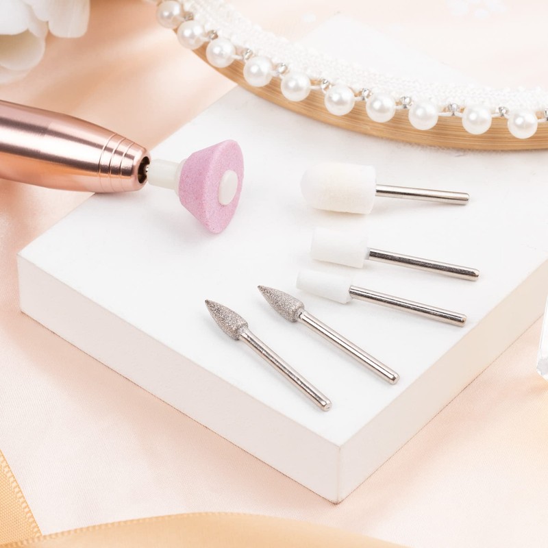 PAGOW 15 Pcs Nail File Replacement Head Refills Set for