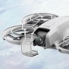 2pcs Drone Lens Cover for DJI NEO, Transparent Black Gimbal