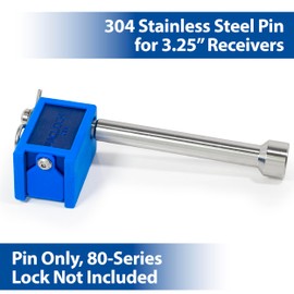 PACLOCK's 325" Pin for 80-Series, Compatible with 3.25" Receivers, 304 Stainless Steel, Made in The USA, Lock Not Included