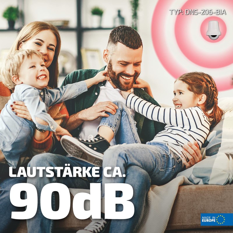 Sundi DNS-206-BIA Electromechanical Wired Doorbell 230 V, Traditional Bell, White