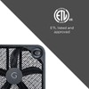 Genesis 20" Box Fan, 3 Settings, Max Cooling Technology, Carry