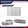 Magimaker 4pcs Outside Window Seals Weatherstrip Trim Molding 75710-0C010 75720-0C010