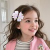 WRBAJIS 4Pcs Butterfly Hair Clips for Girls Butterfly Print Hair