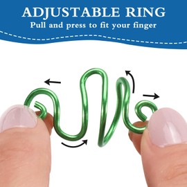 Crochet Ring for Finger Crochet Tools antension Rings for crochetingd Adjustable Rings Gift for Crocheters Knitters, Mom, Valentines Day Gifts for Her