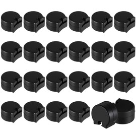 Joyfolk 24 Pack Rubber Clarinet Thumb Rest Cushion Protector Fit for Most Clarinet, Black