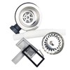Qrity 114mm Kitchen Sink Waste Fittings 1½" Basket Strainer Waste