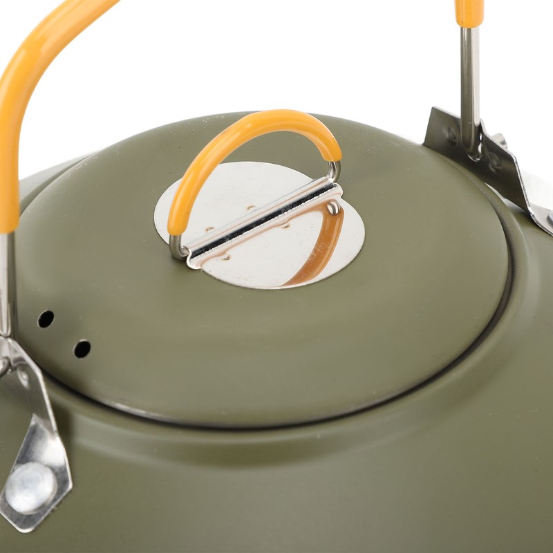 1L Outdoors Kettle Heat Resisting Stainless Steel Teapot Portable Camping