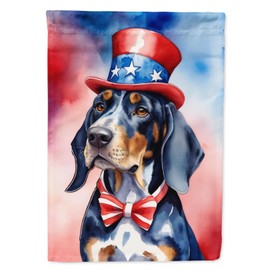 Caroline's Treasures DAC5662GF Bluetick Coonhound Patriotic American Garden Flag Mailbox Flag Decorative Yard Flag Banner Outside Patio Artwork Yard Flower Beds, Garden Size, Multicolor