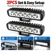 18W LED Work Lights for Road Lighting – 2-Piece 12V