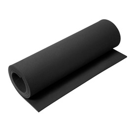 AMZQNART EVA Foam 5mm, Cosplay Foam Roll 16 x 59in (6.5sqft) Black, Suitable for Large Foam Cosplay Modeling, DIY Projects, Crafts,Ultra High Density 90 kg/m3.