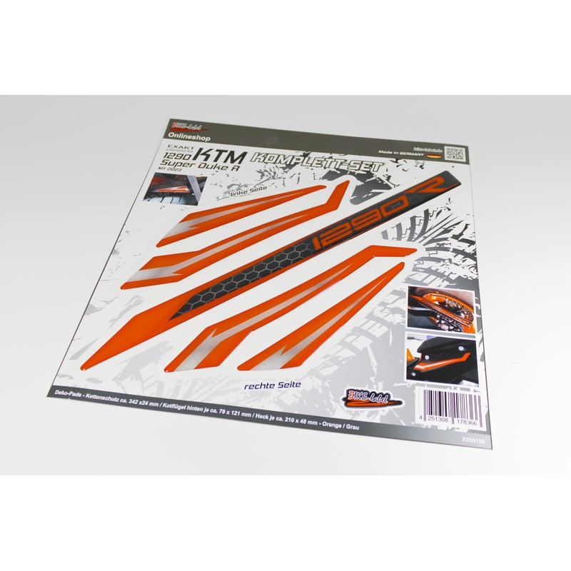 Tankpad Knee Pad Set Compatible with KTM 1290 Super Duke
