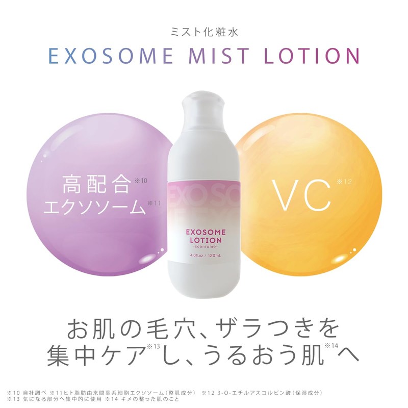 soarsome Exosome Mist Lotion, 4.2 fl oz (120 ml), Top