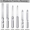 Lima de uñas de acero inoxidable Mudder HG90 con funda