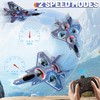 ENJOYFLY Foam Remote Control Airplane, LED Fighter Jet with 360°