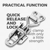 Yetaha 5pcs Toggle Clamp Catch Latches Stainless Steel Adjustable 5610A