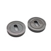 Oval Profile Round Concealed Escutcheon Keyhole Covers with Screws in