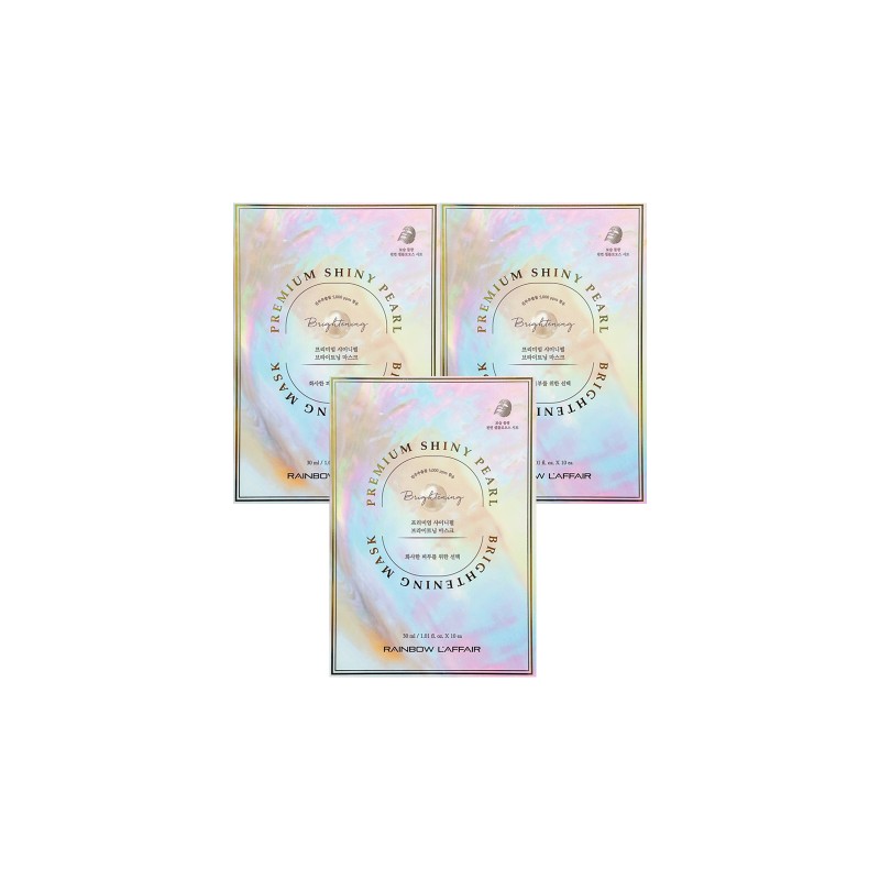Raphael Premium Shiny Pearl Brightening Mask Pack 30ml 10 sheets