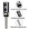 GLRYD Reversible Plates Flush Cutter 8 mm Shank, Flush Cutter