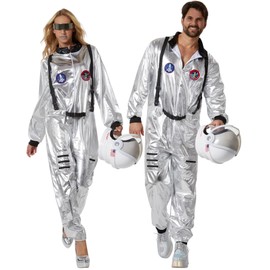 dressforfun Astronaut Costume, Carnival Costume Women, Carnival Costume Men, Astronaut Costume, Partner Costume, Group Costume, Fancy Dress Costumes Men and Women, Galaxy, Space, Space - XL