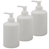 Leerer Seifenspender 300ml weiÃe Flasche mit Pumper, Kosmetex Pump-Flasche, HDPE, 3X 300ml