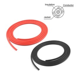 KUSTAT Resistant Cable Solar PV Extension Cable, 10 12 14 AWG 6/4/2.5 Square, 1 Pair Black and Red Cable Outdoor Wire (Size : 8m red and 8m Black, Color : 10 AWG-6mm2)