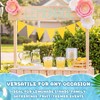 Ceenna 30 Pack 34 oz Lemon Plastic Drink Buckets with