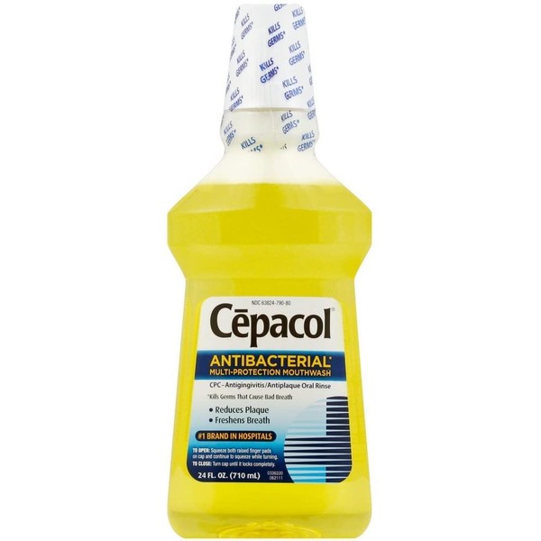 Cepacol Antibacterial Multi-Protection Mouthwash Original- 24 oz, Pack of 5