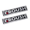 Roush R Red Silver & Black Emblems - 4.5" Long