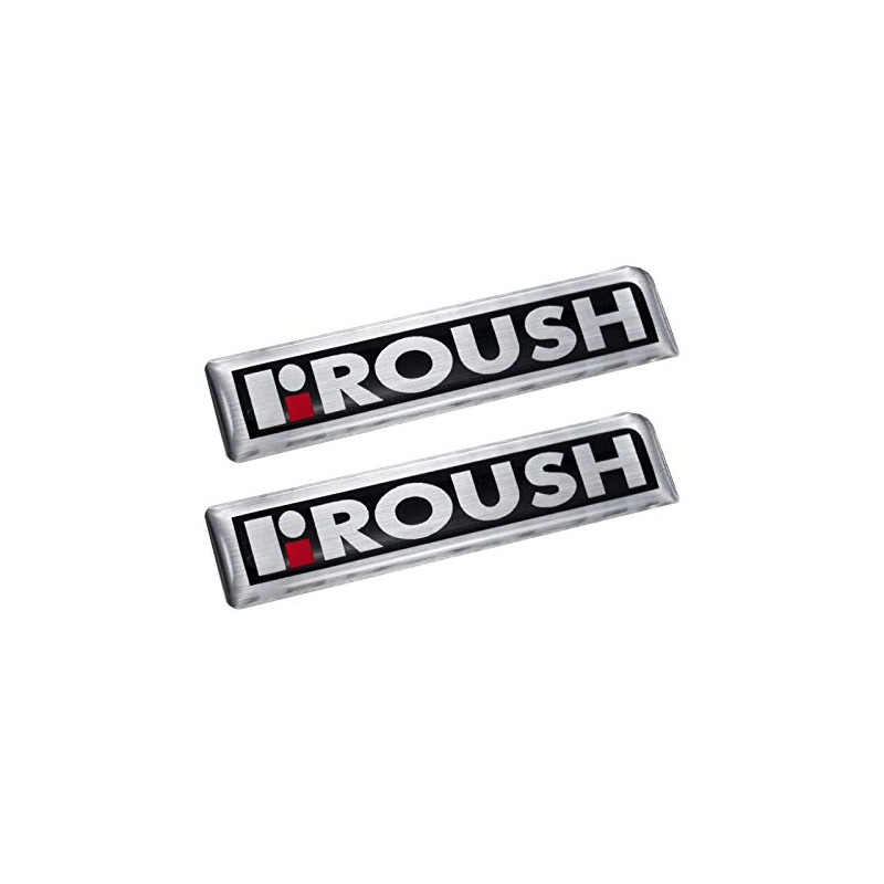 Roush R Red Silver & Black Emblems - 4.5" Long