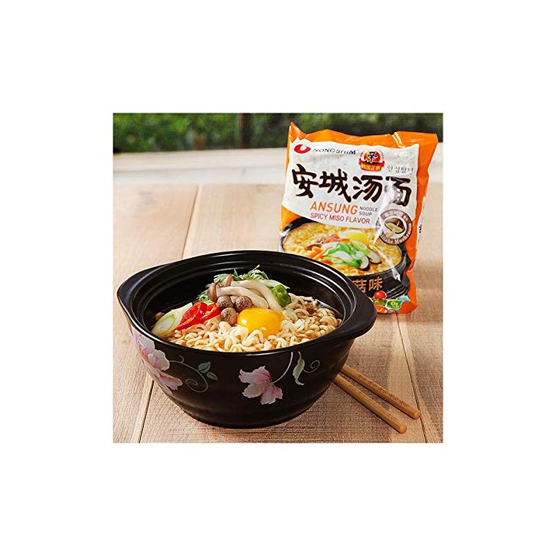 Nongshim Noodle Soup, Ansung Tang Myun, 4.4 Ounce (Pack of