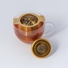 Tea-Sing Gold Tea Strainer – Loose Leaf Tea Infuser with