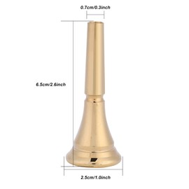Horn Mouthpiece, Brass Mouthpiece for French Horn Cooper Horn Mouthpiece Replacement