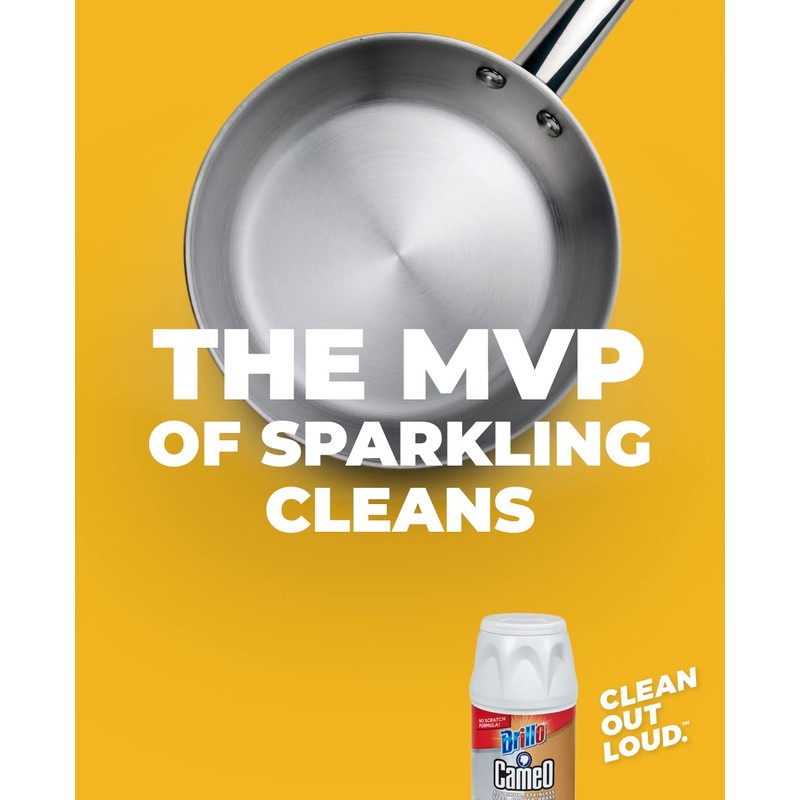 Brillo Cameo Cleaner, Perfect on Aluminum, Stainless Steel, Copper, Brass