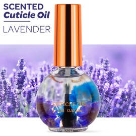 JIASHENG JIASHENG Cuticle Oil, Lavender Scented Cuticle Nail Oil Infused with Real Flowers, Hydrates, Moisturizes, Strengthens, Repairs, Revitalizing Cuticle Oils for Nails Damage Dry Cuticle, 15ml