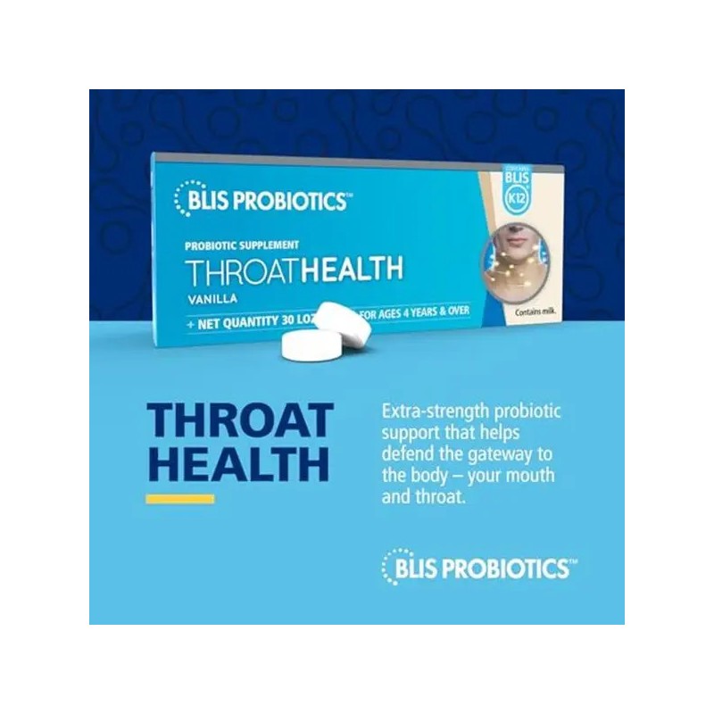 Blis Throathealth Oral Probiotic, Most Potent Blis K12 Formu