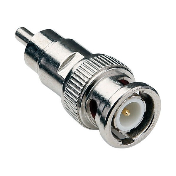 Jex Electronics Male Coaxial BNC to Male RCA/Phono Adapter Connector