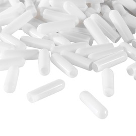 EAORBD Hurricane Shutter Screws Cap for 1/4" X 1" Screw Thread Protectors Cap, Hurrican Window Shutter Bolt End Cap, Covers Ends of Screws, White（100）