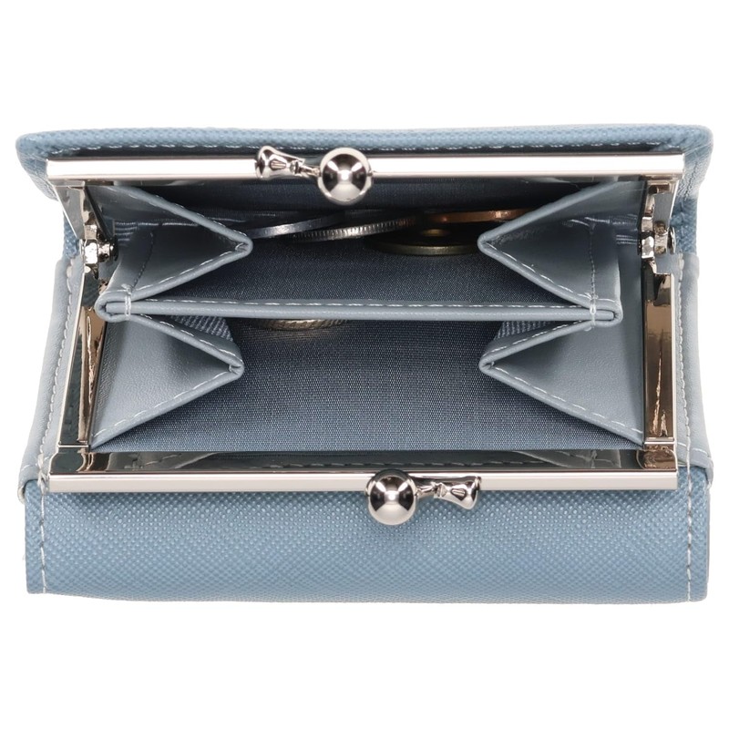 Mercury Duo Diana Trico-Color Clasp Mini Wallet, lavender