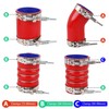 DOCAS Turbo Intercooler Boots Kit with T-Bolt Clamps for Ford