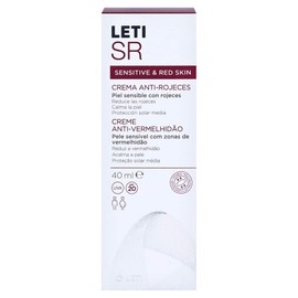 LETI SR Anti-Redness Face Cream - Antioxidative Day Cream for Sensitive or Reddened Facial Skin with SPF 20, 40 ml Cream