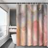 Umpoo Pink Marble Shower Curtain 72x72 Inch Abstract Mixed Ink