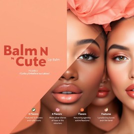 Balm N' Cute Bálsamo Labial de Beauty Creations - ¡Cuida y Embellece tus Labios! (Rose)