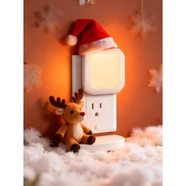 FONSHUKYY Night Light Plug in for Kids 2 Pack Bathroom Night Lights Baby Nursery LED Dimmable Dusk to Dawn Hallway Lamp Adjustable Brightness for Bedroom Toilet
