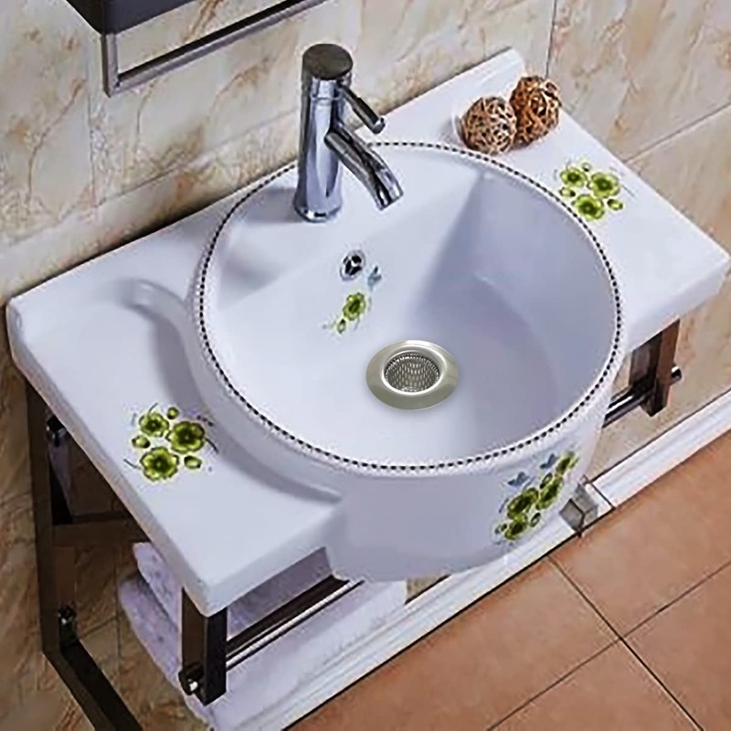 Seatery 1.25" Small Drain Strainer, Sink Drain Hair Catcher, Bathroom