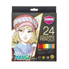 MASTERART Colored Pencils 24 Colors MANGA SET Special Collection for Kids and Adults Coloring