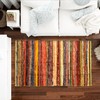 India Artistic Multi Color Chindi Rag Rug 4X6' | Hand